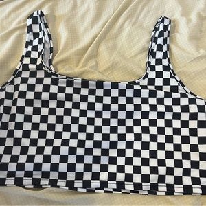 cropped checkered tank! 😍